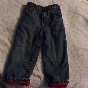 Boys jeans in great condition, fleece lined